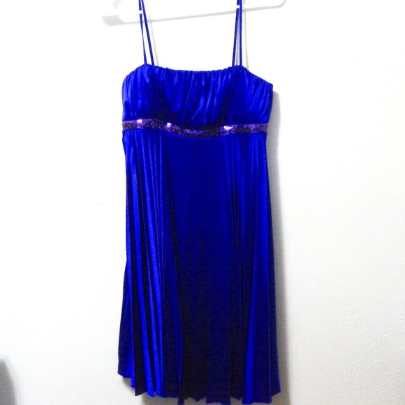 My Michelle Dresses & Skirts - My Michelle Silky Blue Strappy Dress L
